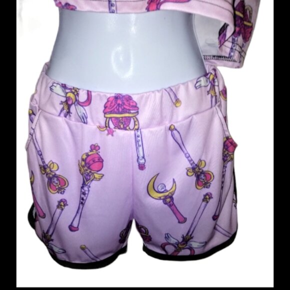 Sailor moon vintage womens pink pajamas - Picture 3 of 3